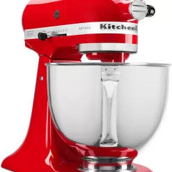 KitchenAid Artisan Series 5 Quart Tilt Head Stand Mixer with Pouring Shield KSM150PS, Passion Red