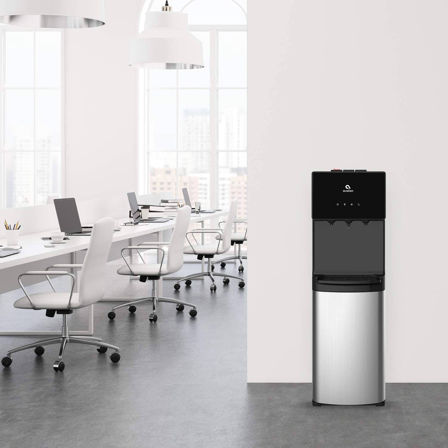 Avalon Bottom Loading Water Cooler Water Dispenser with BioGuard- 3 Temperature Settings - UL Listed