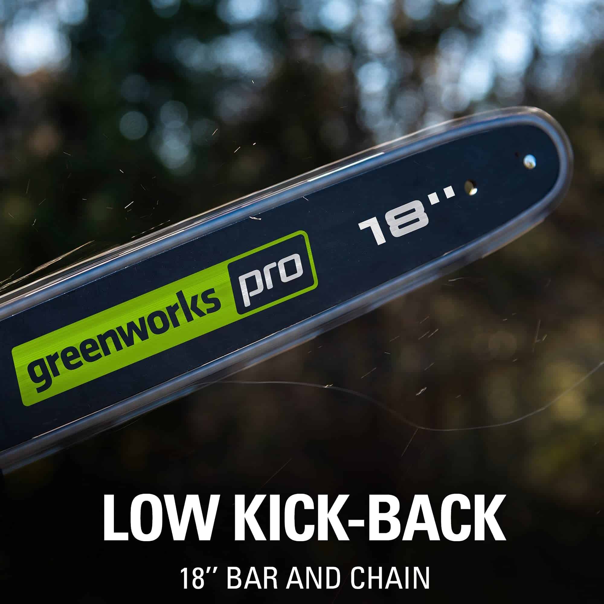 Greenworks 80V 18" Brushless Cordless Chainsaw (Great for Tree Felling, Limbing, Pruning, and Firewood) / 75+ Compatible Tools), Tool Only