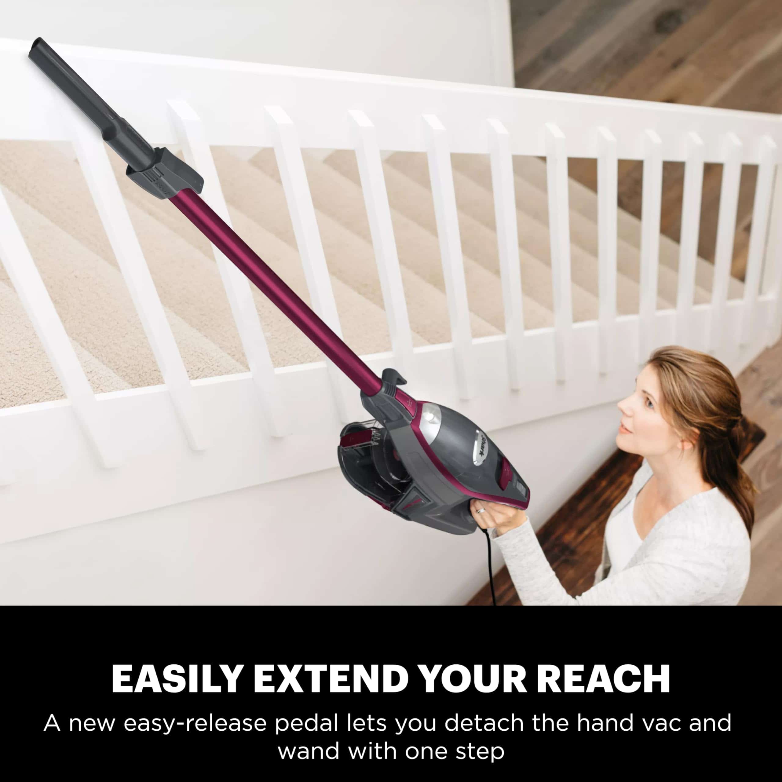 Shark HV371 Rocket Pro DLX Corded Stick, Removable Hand Vacuum, Advanced Swivel Steering