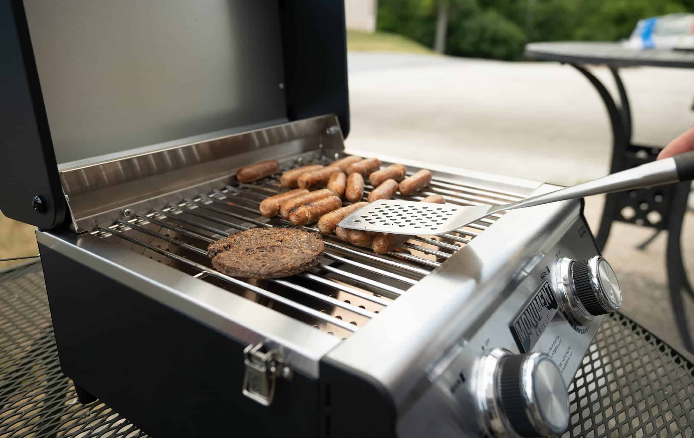 Monument Grills, Clearview 2 - Burner Portable Stainless Liquid Propane 15000 BTU Gas Grill