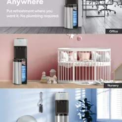 Brio Self Cleaning Bottom Loading Water Cooler Water Dispenser – Limited Edition - 3 Temperature Settings - Hot, Cold & Cool Water