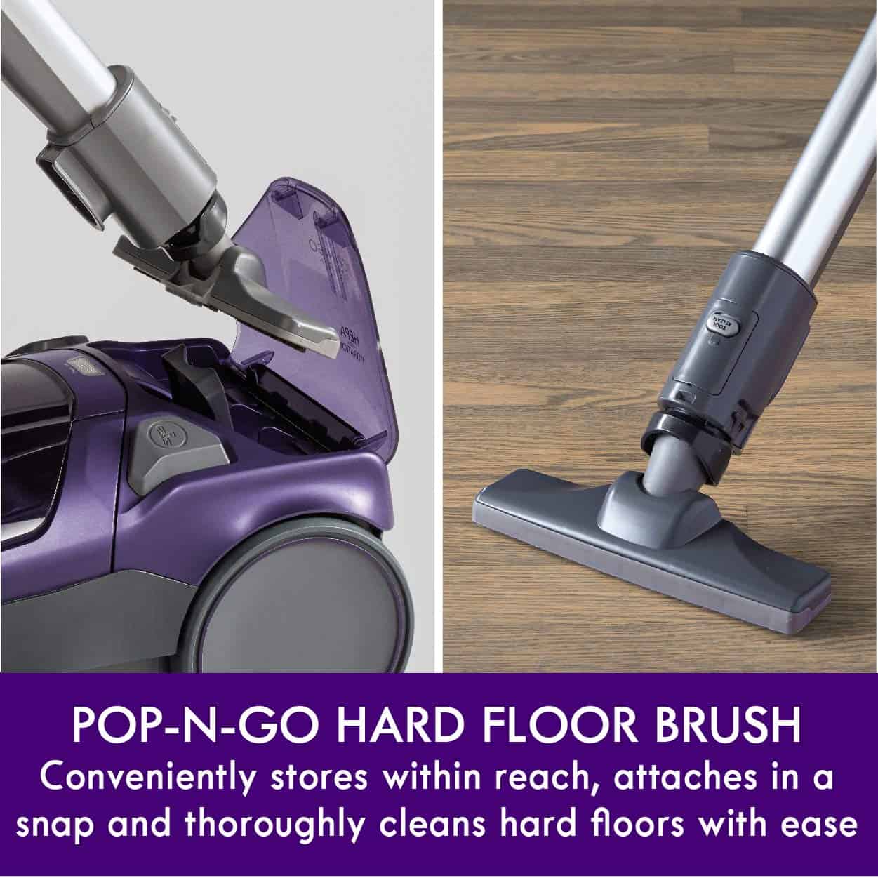 Kenmore 600 Series Friendly Lightweight Bagged Canister Vacuum with Pet PowerMate, 4 Cleaning Tools, Purple