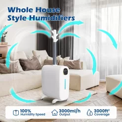 Humidifiers for Large Room Home, 6.6Gal/25L Large Humidifier Whole House Humidifier 3000 sq.ft