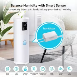 Honovos Humidifiers for Large Room Home Bedroom 2000 sq.ft. 17L/4.5Gal Large Humidifier