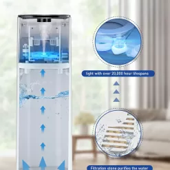 Honovos Humidifiers for Bedroom, 15L Wholehouse Humidifier for 2000 sq. ft, 600ml/h Cool Mist Humidifier
