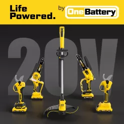 ORBLON 15" Cordless Weed Whacker & Edger for Dewalt 20V Battery, Brushless Motor, Electric String Trimmer, Extendable Pole (Battery NOT Included)