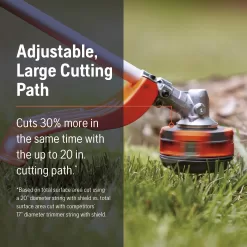 Husqvarna 330LK Gas String Trimmer, 28-cc 2-Cycle, 20-Inch Straight Shaft Gas Weed Eater with Rapid Replace Trimmer Head