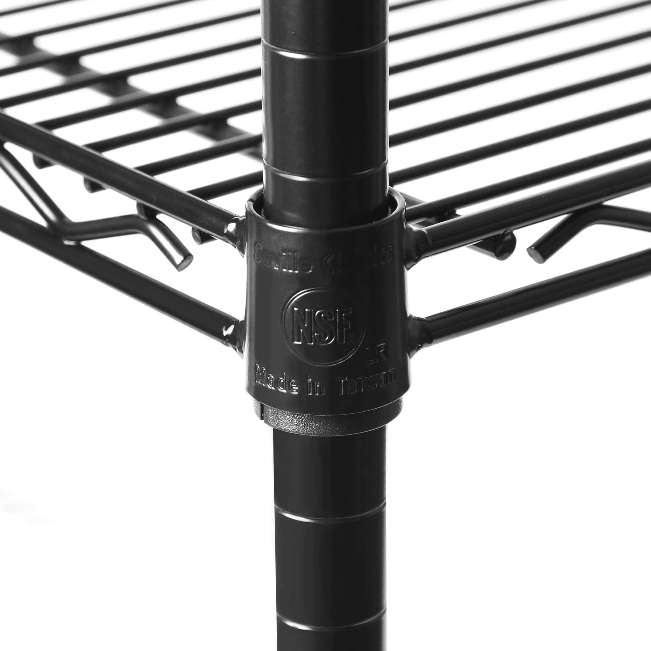 Seville Classics UltraDurable Heavy Duty NSF Solid Steel Wire Rack Storage Unit, Organizer for Garage, 5-Tier Shelving, 36" W x 18" D