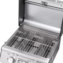Monument Grills, Clearview 2 - Burner Portable Stainless Liquid Propane 15000 BTU Gas Grill