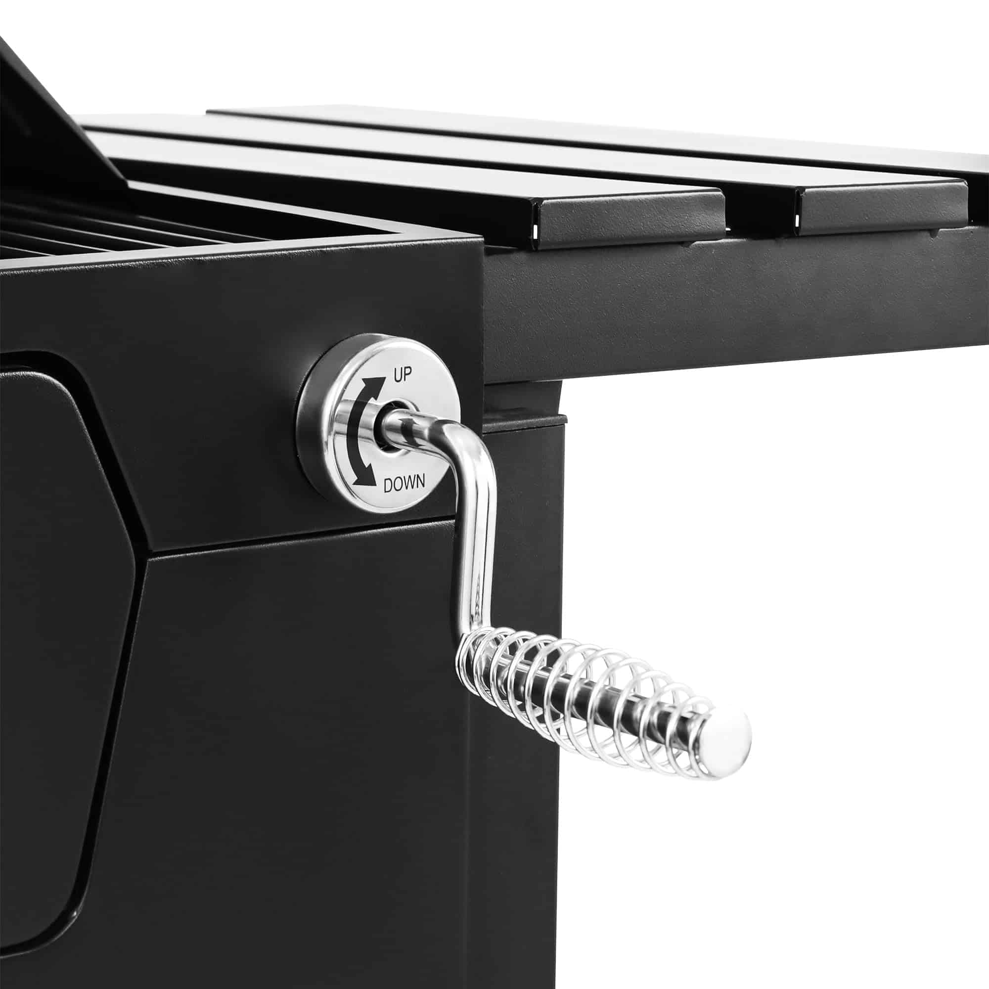 Royal Gourmet CD1824EN 24” Charcoal Grill Outdoor Smoker with Side Tables Backyard Griller Party BBQ Picnic Patio Cooking, Black