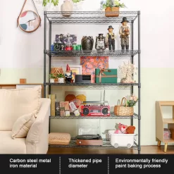Land Guard 5 Tier Storage Racks and Shelving - 48