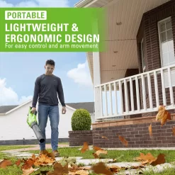 Greenworks 40V (160 MPH / 700 CFM / 75+ Compatible Tools) Cordless Brushless Axial Leaf Blower, 8.0Ah Battery and Charger Included