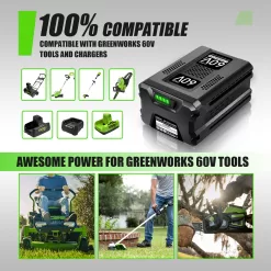 NEPOWILL 60V 5.0Ah Replacement Battery for Greenworks PRO 60V Battery Max LB60A03 LB60A02 LB60A00