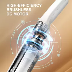 Nismile Cordless Vacuum Cleaner, Stick & Handheld Vacuum, 18Kpa Strong Suction, 6000mAh Vacuum Cleaner