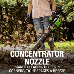 Greenworks 80V (170 MPH / 730 CFM / 75+ Compatible Tools) Cordless Brushless Axial Leaf Blower, Tool Only, 80 Volts