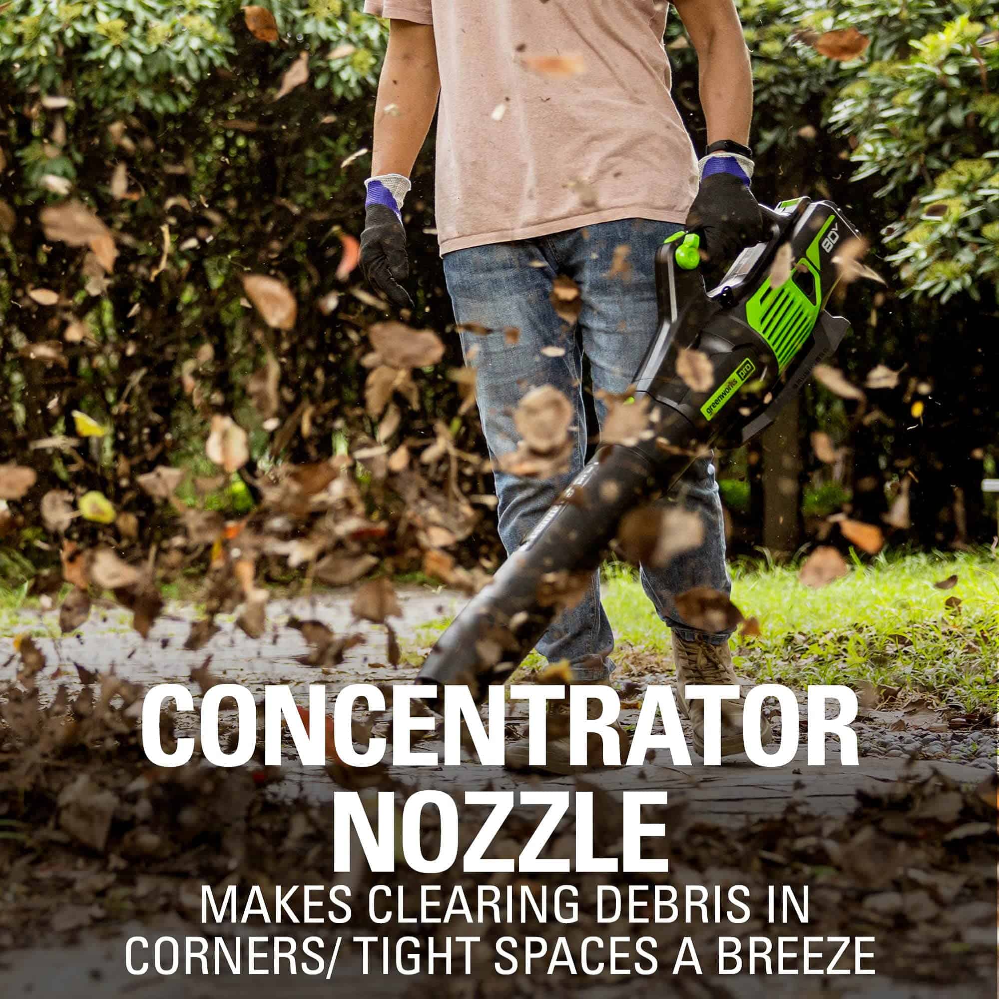 Greenworks 80V (170 MPH / 730 CFM / 75+ Compatible Tools) Cordless Brushless Axial Leaf Blower, Tool Only, 80 Volts