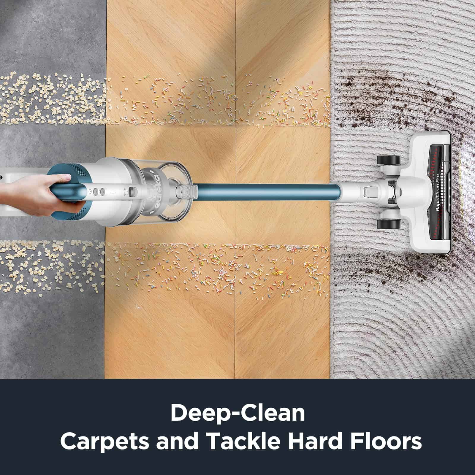 Eureka NEC280TL RapidClean Pro Cordless Cleaner for Hard Floors, Lightweight Vacuum LED Headlights