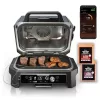 Ninja OG951 Woodfire Pro Connect Premium XL Outdoor Grill & Smoker, 2 Built-In Thermometers, Black