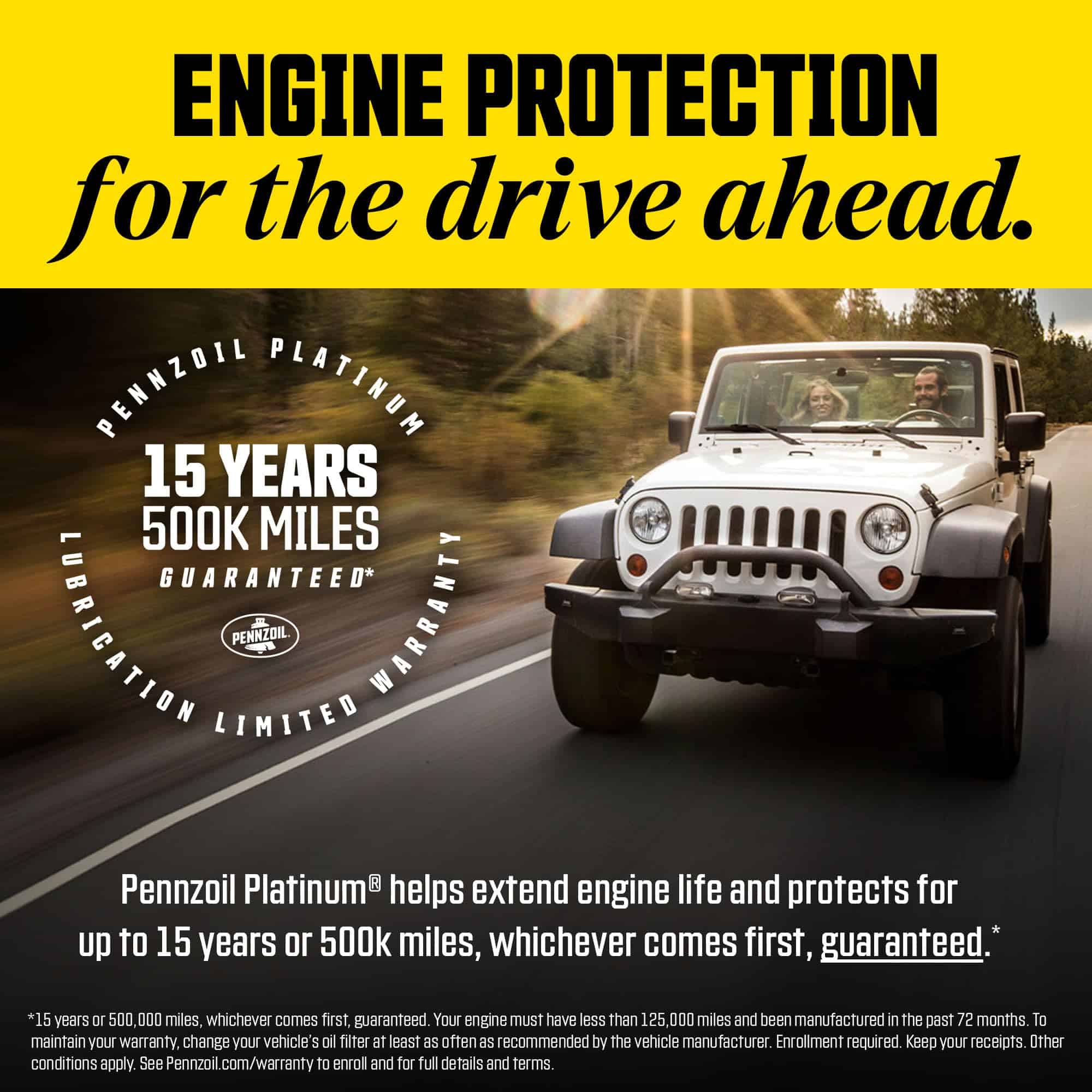 Pennzoil Platinum High Mileage Full Synthetic 10W-30 Motor Oil for Vehicles Over 75K Miles (5-Quart, Case of 3)