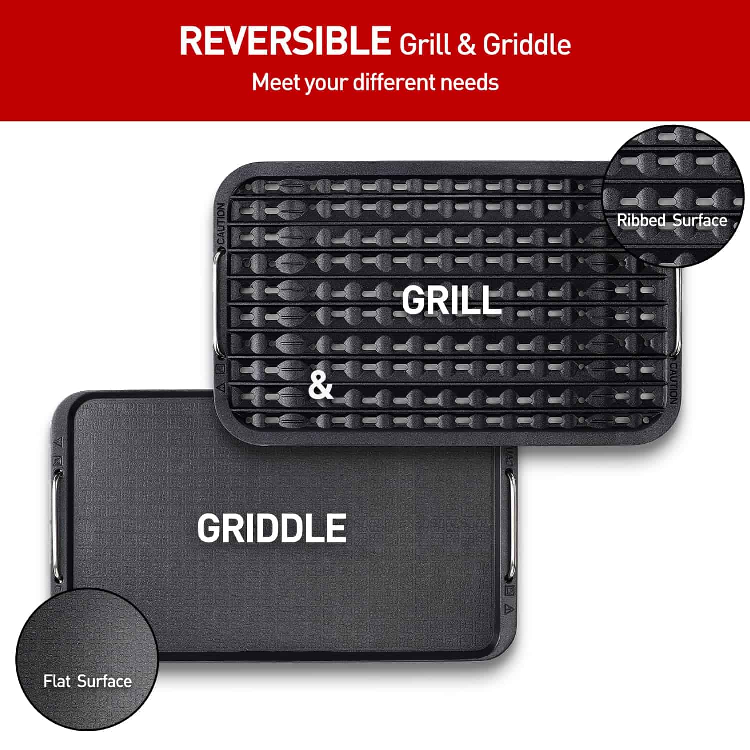 Techwood Indoor Smokeless Grill, 1500W Electric BBQ Grill with Temperature Control
