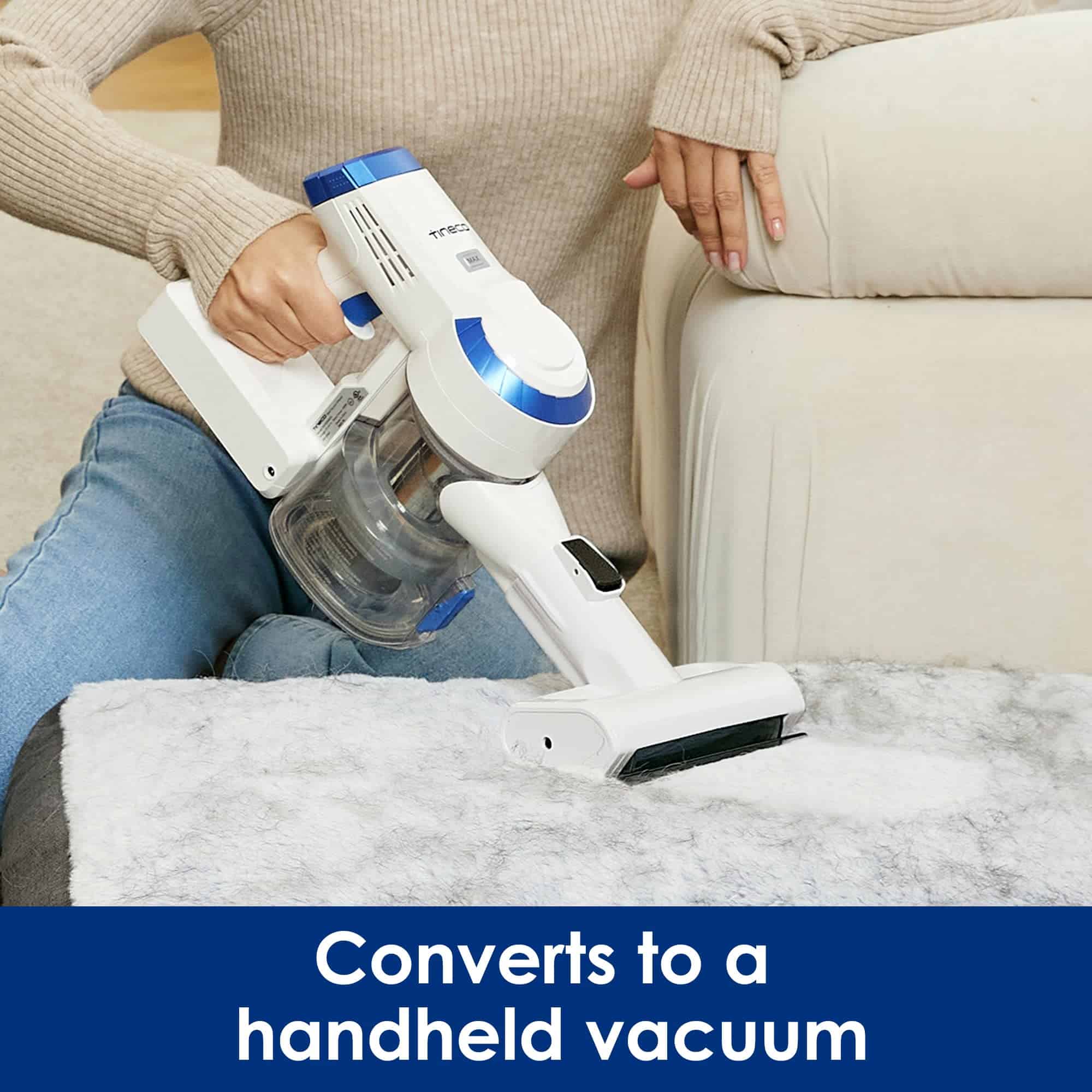 Tineco A10 Essentials Cordless Stick Vacuum Cleaner, Lightweight and Quiet, LED Headlights