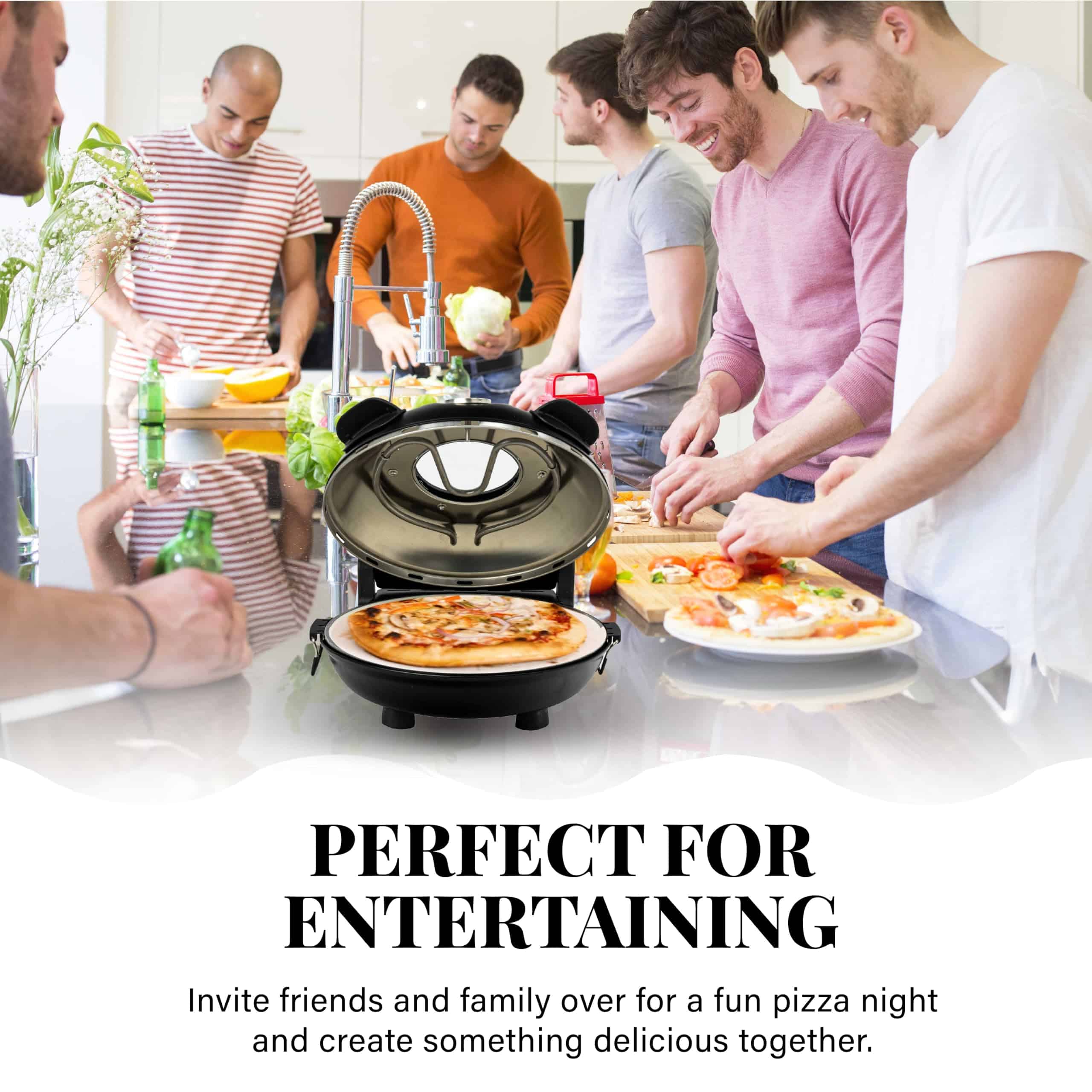 Granitestone Piezano Indoor/Outdoor Portable Electric Pizza Oven