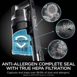 Shark IZ163H Pet Plus Cordless Stick Vacuum with Self-Cleaning Brushroll and HEPA Filter, Lightweight Deep Cleaning Vacuum, Raspberry