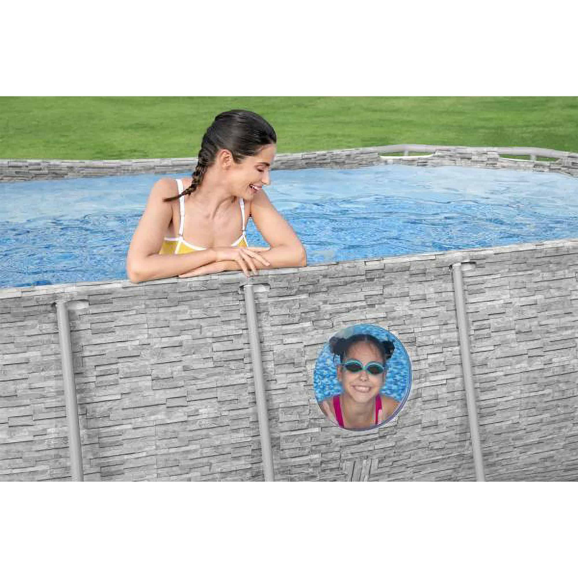 Bestway Power Steel Swim Vista Series II 14' x 8' 2" x 39.5" Above Ground Outdoor Swimming Pool Set