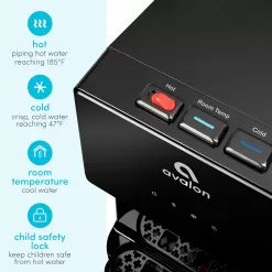 Avalon Bottom Loading Water Cooler Water Dispenser with BioGuard- 3 Temperature Settings - UL Listed