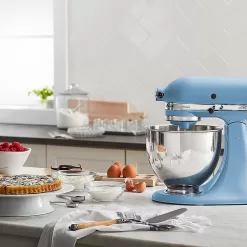 KitchenAid Artisan Series 5 Quart Tilt Head Stand Mixer with Pouring Shield KSM150PS, Blue Velvet