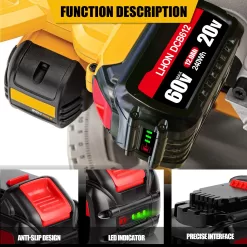 NEPOWILL 20V/60V 12.0Ah Replacement Battery for DeWalt 60V Battery