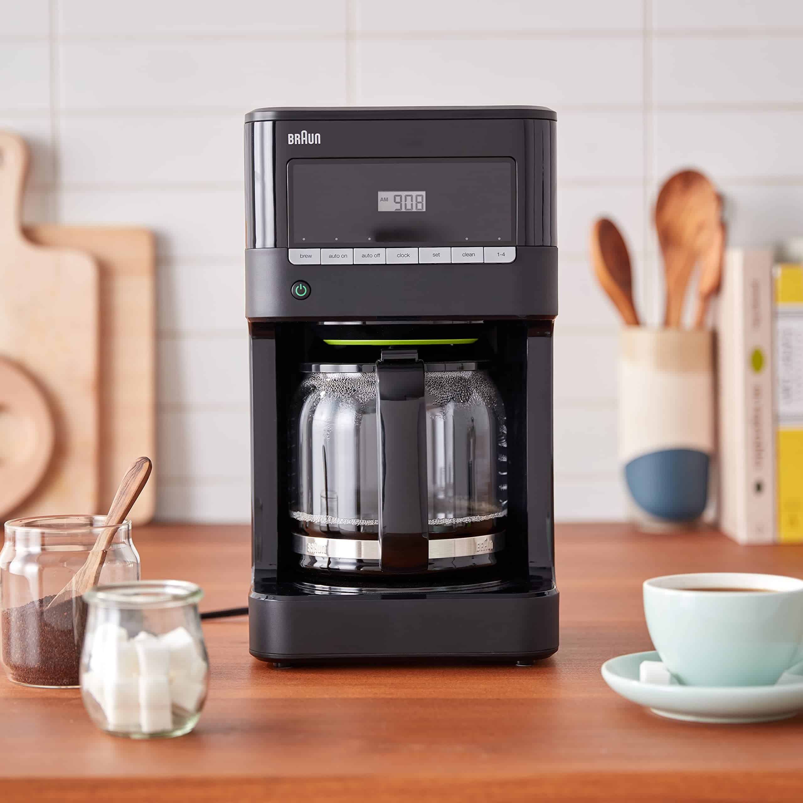 Braun BrewSense 12-Cup Drip Coffee Maker with Brew Strength Selector and Glass Carafe - Black