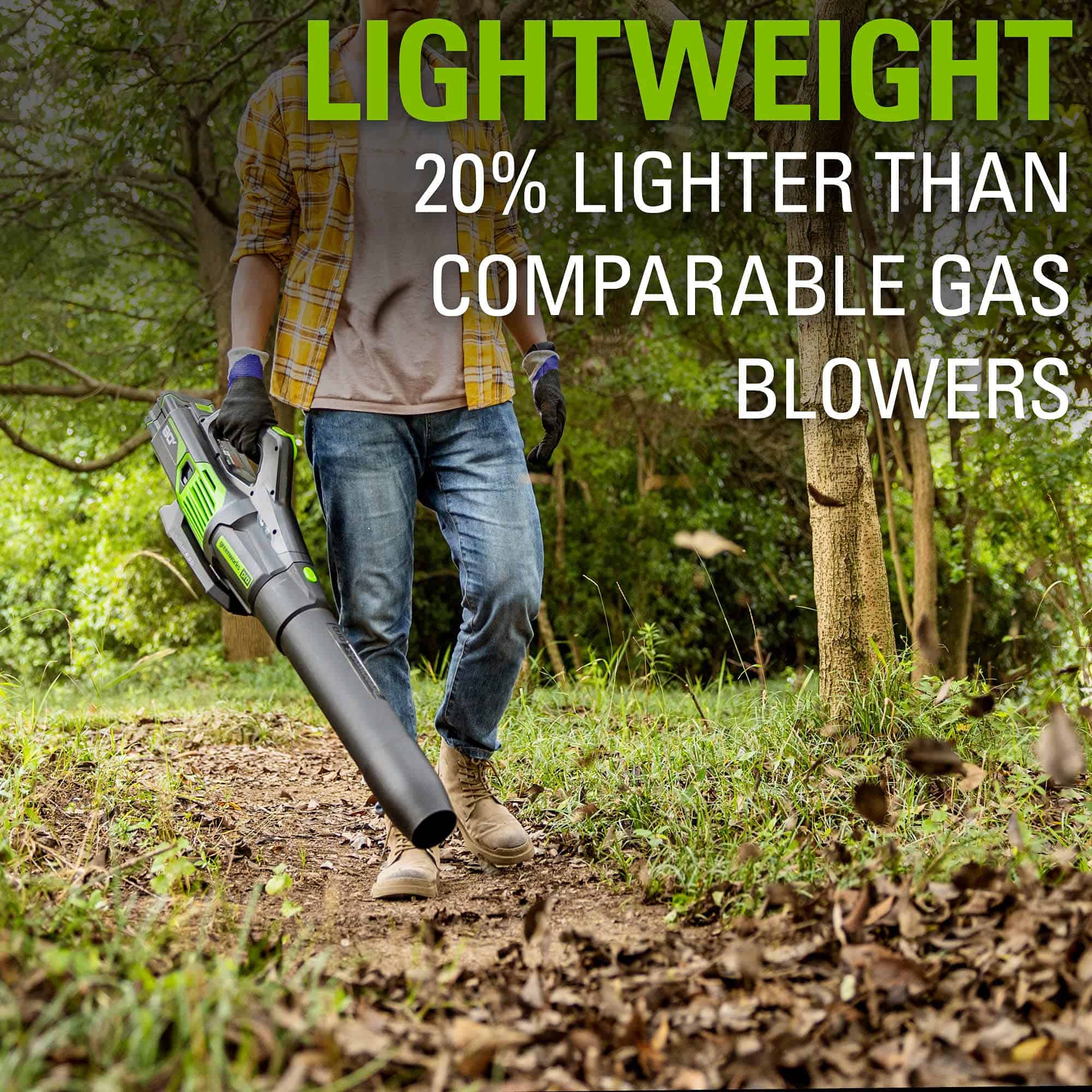 Greenworks 80V (170 MPH / 730 CFM / 75+ Compatible Tools) Cordless Brushless Axial Leaf Blower, Tool Only, 80 Volts