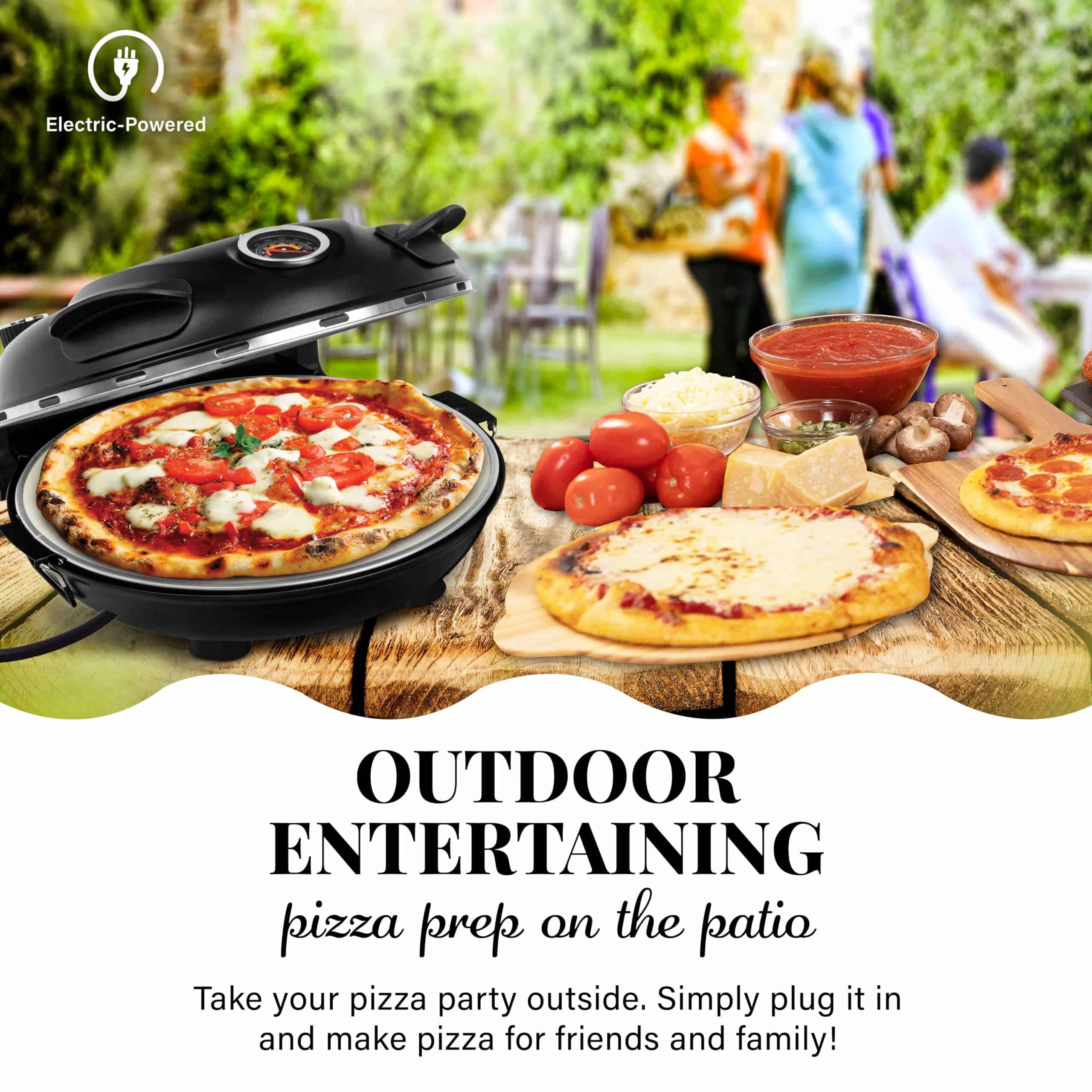 Granitestone Piezano Indoor/Outdoor Portable Electric Pizza Oven