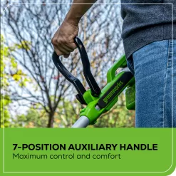 Greenworks 40V 13-Inch Cordless String Trimmer / Edger (Gen 2), 2.0Ah USB Battery and Charger Included