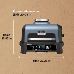 Ninja OG951 Woodfire Pro Connect Premium XL Outdoor Grill & Smoker, 2 Built-In Thermometers, Black