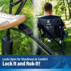 Kijaro Rok-it, Rocking Camp Chair - Maldives Blue