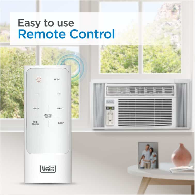 BLACK+DECKER 10000 BTU Energy Star Window Air Conditioner for 350 Square Feet with Remote Included