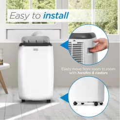 Black-Decker 5,000 BTU SACC/CEC (8,000 Btu Ashrae) Portable Air Conditioner with Remote Control