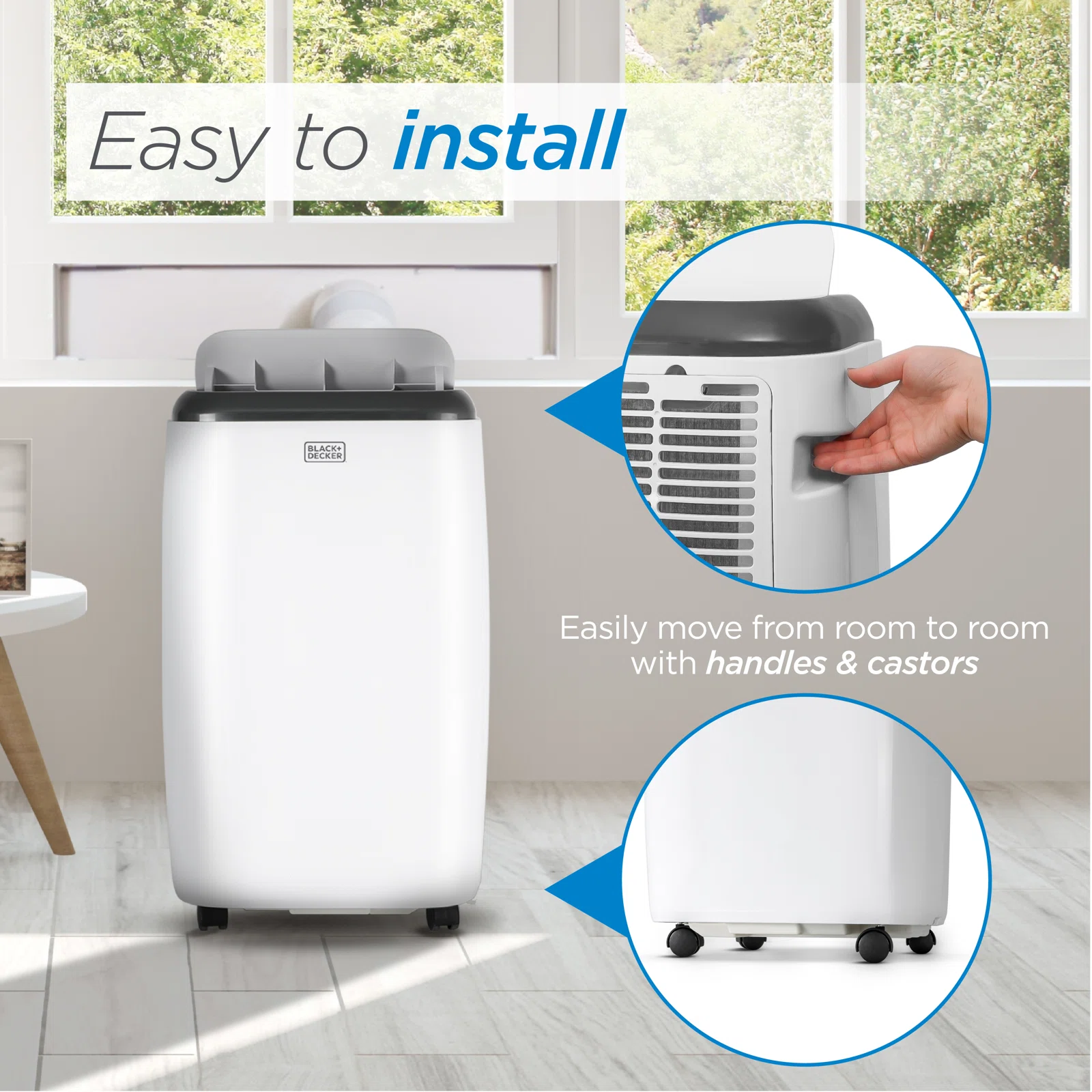 Black-Decker 5,000 BTU SACC/CEC (8,000 Btu Ashrae) Portable Air Conditioner with Remote Control