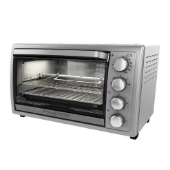 Black + Decker Rotisserie Countertop Convection Toaster Oven, Stainless Steel, TO4314SSD
