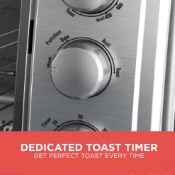 Black + Decker Rotisserie Countertop Convection Toaster Oven, Stainless Steel, TO4314SSD
