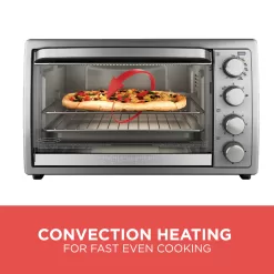 Black + Decker Rotisserie Countertop Convection Toaster Oven, Stainless Steel, TO4314SSD