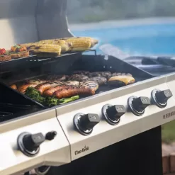 Charbroil Performance Series 4-Burner Propane Gas Grill Cart with Side Burner