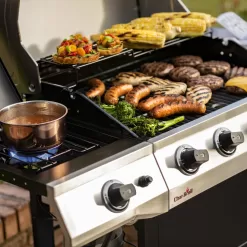 Charbroil Performance Series 4-Burner Propane Gas Grill Cart with Side Burner