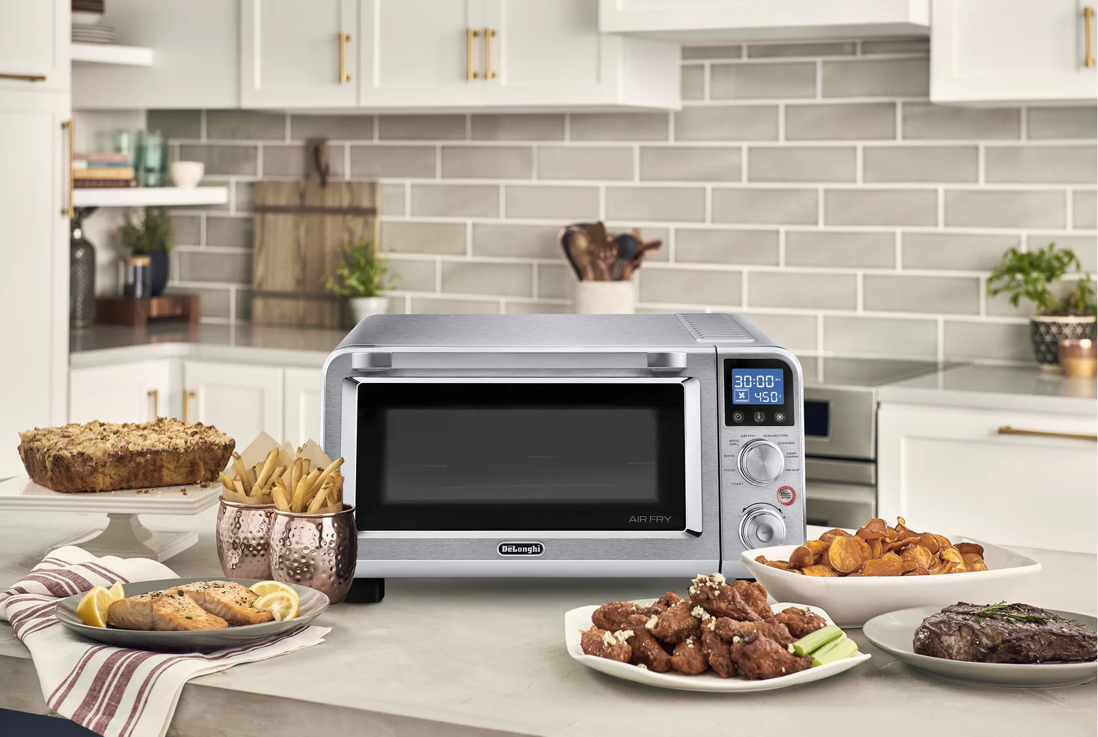 De'Longhi Air Fry Oven, Premium 9-in-1 Digital Air Fry Convection Toaster Oven