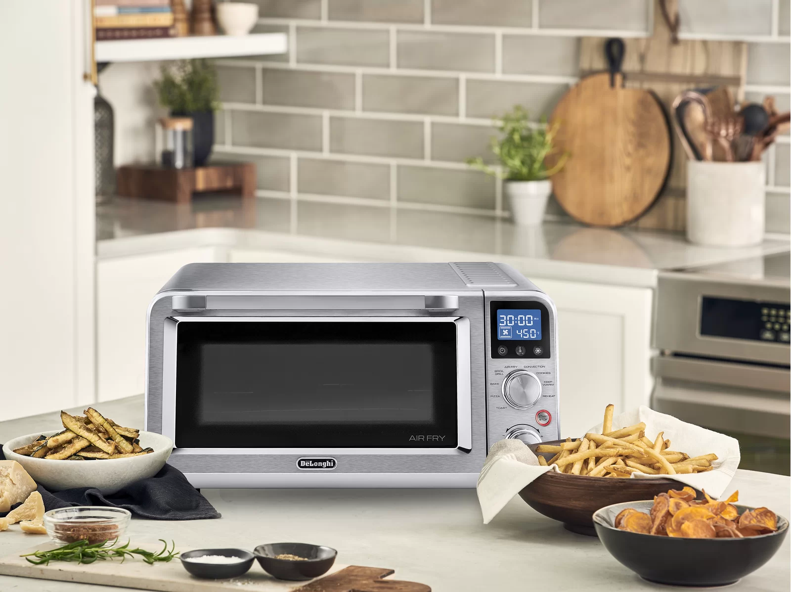 De'Longhi Air Fry Oven, Premium 9-in-1 Digital Air Fry Convection Toaster Oven