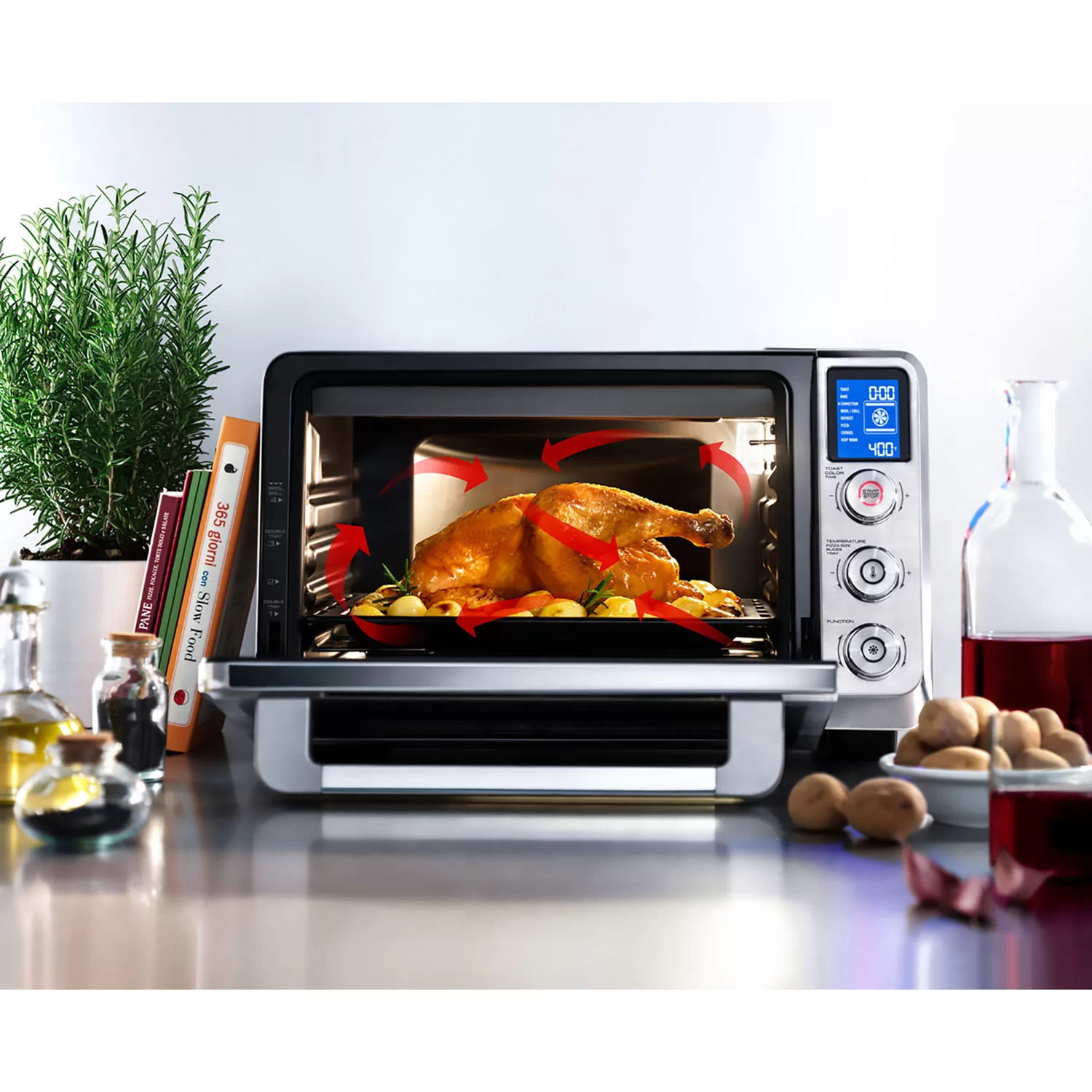 De'Longhi Livenza 0.8 cu ft. Stainless Steel Digital True European Convection Oven