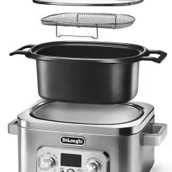 De'Longhi Livenza Multi-Cooker, Stainless Steel - 6 qt - Crock Pot Slow Cooker